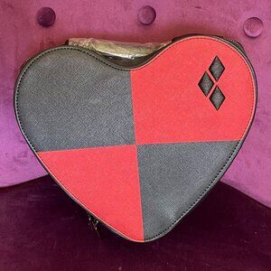 Backstitch Bruja Harley Quinn Jester Heart bag